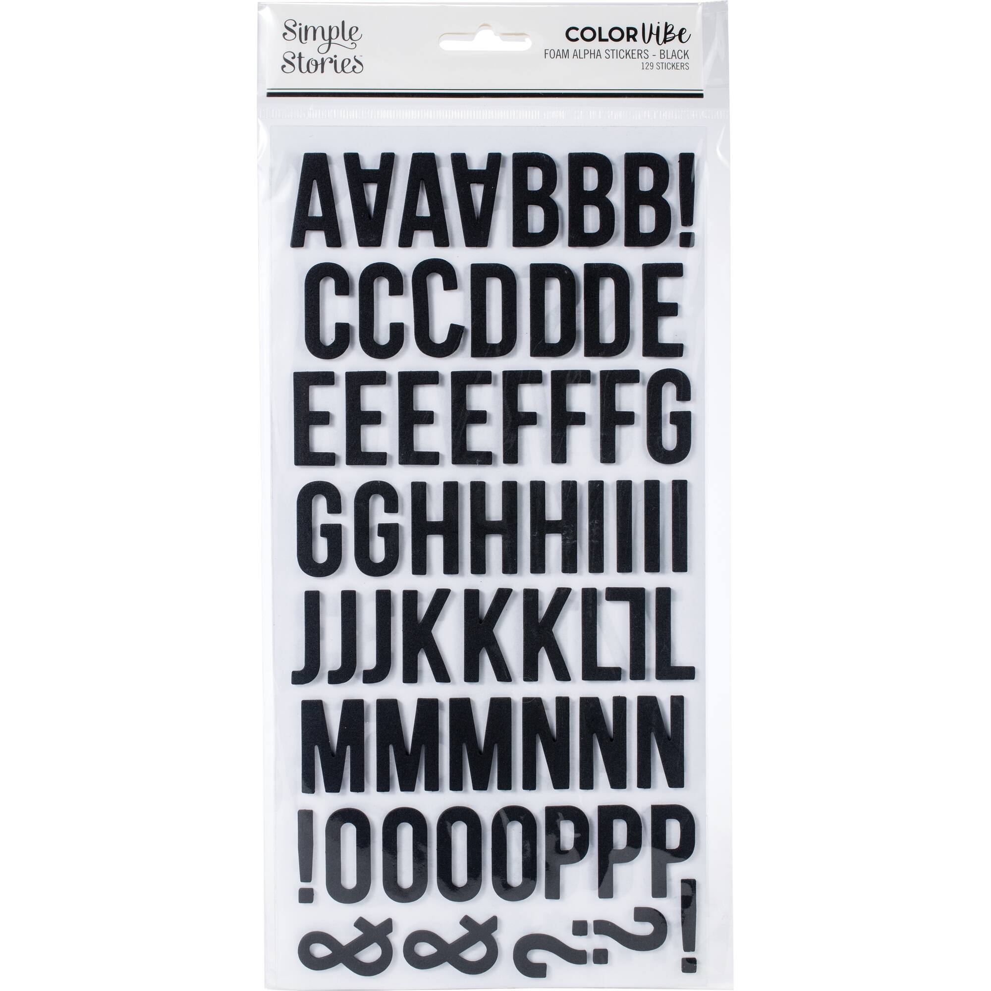 Simple Stories Color Vibe Foam Alpha Stickers